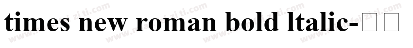 times new roman bold ltalic字体转换
